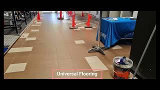 Tile removal @ Gym - Universal Flooring