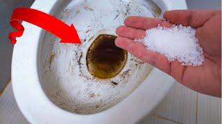 The Secret to a Spotless Toilet: Say goodbye to a dirty toilet bowl forever with just salt