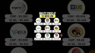 stocks at 52 week low worth buying