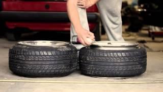 How to stretch a tire... and how you don't.