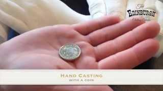 Couples Hand Casting with a coin