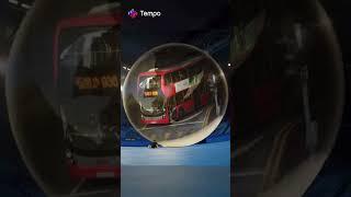 Balloon opening of HK buses #shorts #tempo #ballons #HK #buses #KMB #VN2495