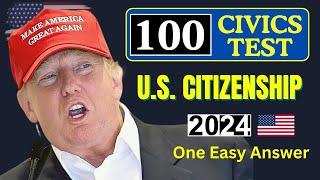 2024 Random 100 Civics Questions and Answers: U S Citizenship Interview 2024 | uscis Easy Answer