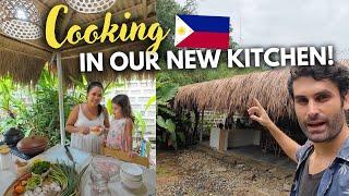 First Time Cooking in Our Outdoor Kitchen in the Philippines!