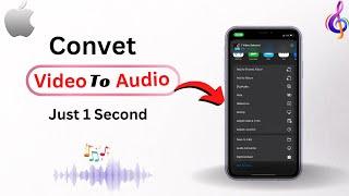 How To Convert Video To Audio In IPhone!! Techy Haidar