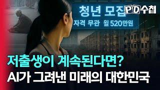 [스피디(sPeeD) 수첩] 저출생이 계속된다면? AI가 그려낸 미래의 대한민국