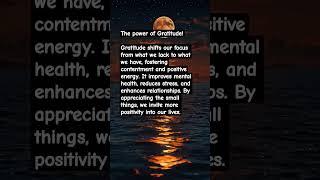 The power of Gratitude.