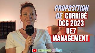 Corrigé DCG 2023 UE7 à télécharger