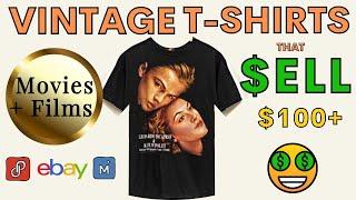 $100 Vintage Movie T-shirts Selling on EBAY | 30 Sold Shirts | What's Selling?