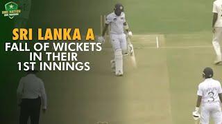 Fall of Sri Lanka A wickets in their 1st innings vs Pakistan Shaheens | 1st Four-Day Match, 2024