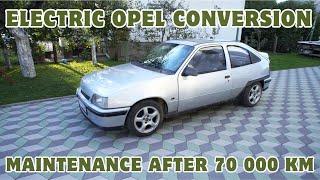 Electric Opel Kadett conversion, maintenance after 70 000 km