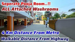 Attached Washrooms in ALL Bedrooms || Seperate Pooja Room || Brand New 3 Bhk Flats For Sale || Hyd