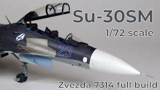 Su-30SM 1/72 scale model build, Zvezda 7314