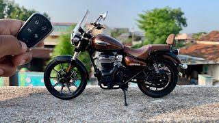 Unboxing of Royal Enfield Scale 1:12 Model Meteor 350 Nebula Brown | Scale 1/12 | Miniature | DIY |