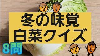 【高齢者施設向け・脳トレ】冬の味覚、白菜のクイズが出来ました⭐皆さんで、白菜について考えてみませんか⭐白菜の美味しい季節がきました！！！毎日いきいき脳トレ！！！