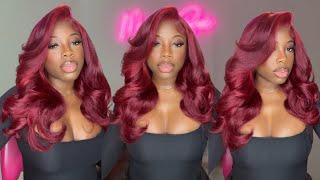 Outre Perfect Hairline Swoop 2 | Burgundy Flame| Outre Hair