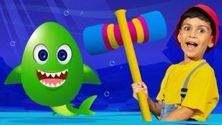 Egg Surprise Shark Kids Song - Nursery Rhyme For Kids | BabyBillion