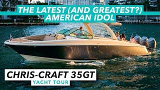 $770k Chris-Craft Launch 35GT yacht tour | American idol joins the outboard revolution | MBY