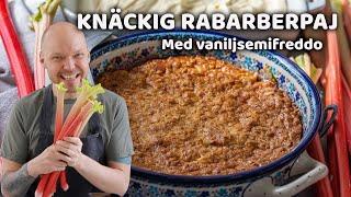 Knäckig rabarberpaj