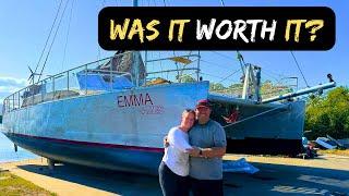 Epic sail after major refit - Letting our aluminum catamaran stretch her legs (Ep. 115)