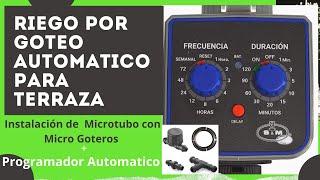  Riego por Goteo Para Terraza Automático  Programar Riego Automático  Riego Automático Macetas