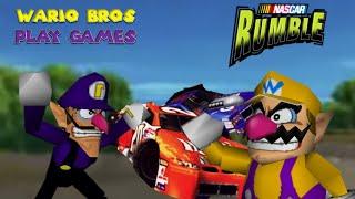 Wario Bros Play Games: NASCAR Rumble (PS1) #3