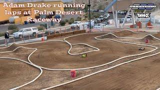 Adam Drake running laps at Palm Desert Raceway