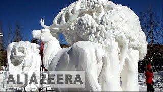 World’s snow sculpting competition begins in Colorado