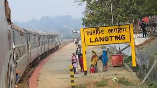 55615 GUWAHATI - SILCHAR BG FAST PASSENGER departing from LANGTING, Assam!