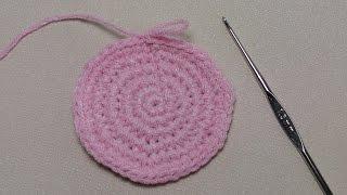 Урок вязания крючком КРУГА. Крючок для начинающих.Lesson crochet circle.