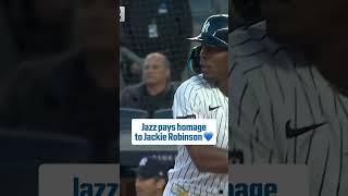 Jazz Chisholm Jr. is wearing his baseball pants just like Jackie Robinson did 