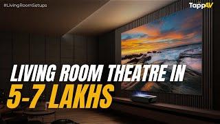 Best AV Setup for Living Room (₹5-7 Lakh) | TV vs Projector | Audio & Video Guide 2025