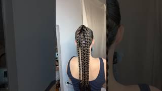 Beginner braiding hairstyle! #fyp #explore #hairstyle #hairtutorial #easyhairstyle #braids #hair