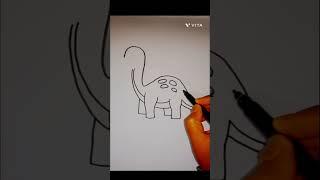 How to draw dinosaur  Step by step