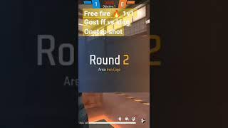 free fire 1vs1 Gost FF vs king onetap shot