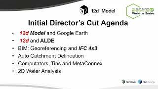 Introduction to the 12d Tech Forum 2024 Director's Cut Series