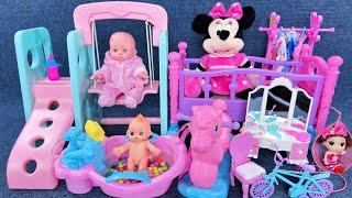 11 Minutes Satisfying with Unboxing Cute Princess Play set，Pink Bathtub Toys ASMR | Review Toys