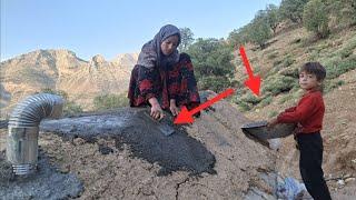 A widowed mother builds a home for her children in the rugged mountains.