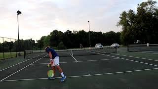 Tennis - How to get lobbed (Awesome defensive shot)