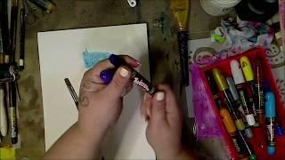 Crayola Twistables Slick Stix in your Mixed Media?? #CrayolaTwistables #tutorials