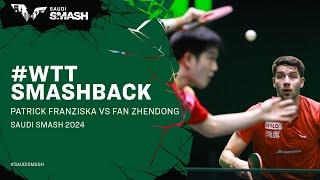 #WTTSmashback | Patrick Franziska vs Fan Zhendong | MS R16 | #SaudiSmash 2024