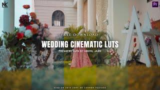 5 FREE Wedding Color Luts | Wedding Cinematic Luts | Presets | Wedding Color Grading Premiere Pro