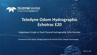 The Singlebeam Future is Here – The Teledyne Odom E20