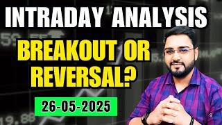 Breakout or Reversal? | Nifty Prediction & Sensex Analysis | Intraday Trading Strategy
