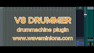 V8 Drummer - drummachine plugin from Waveminions. #plugins #plugin #vst #music