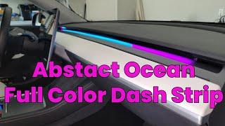 Abstract Ocean Full Color Dash Strip #tesla