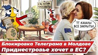 Блокировка Телеграма в МОЛДОВЕ/ Тотальные РЕПРЕССИИ против оппозиции / РЕФЕРЕНДУМ в Приднестровье?