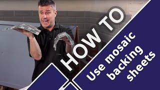 How to Cut, Install and Lay Mosaic Tiles Using Backer Sheets | Tiling Tutorial feat. Craig Phillips