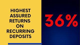 Highest Assured Returns on Recurring Deposits | RD | Auriga Nidhi Limited | 36% Assured Returns