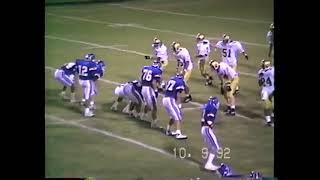 JJ Pearce Football vs Carrollton Newman Smith October 9 1992   offense only